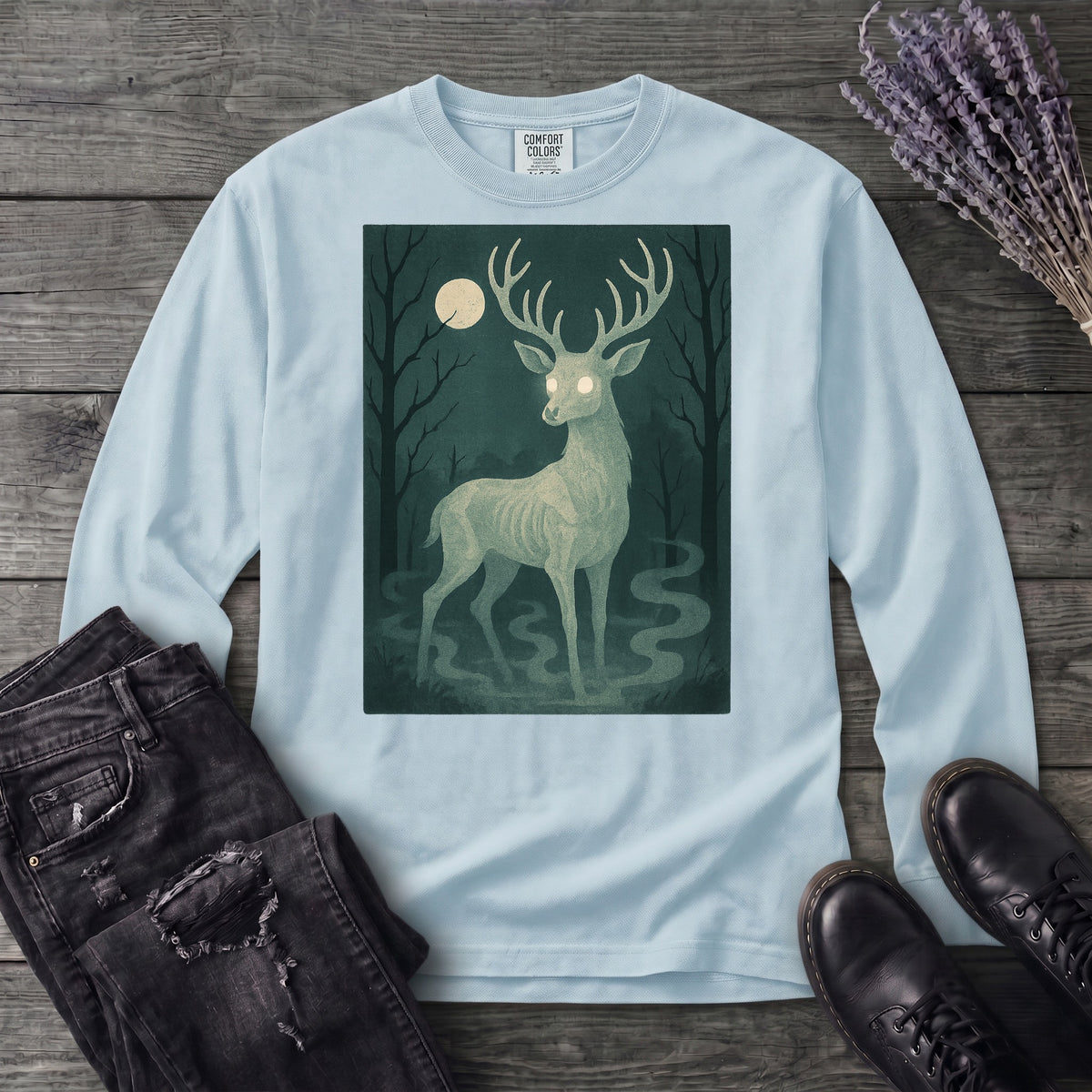 Woodland Spirits Stag Long Sleeve T-Shirt