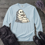Movie Night Ghost Long Sleeve T-Shirt