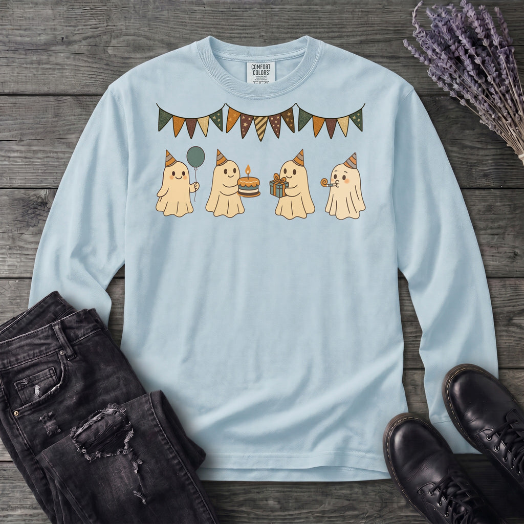 ghost birthday party Long Sleeve T-Shirt