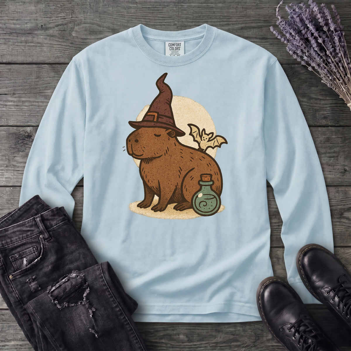 capybarra witch Long Sleeve T-Shirt