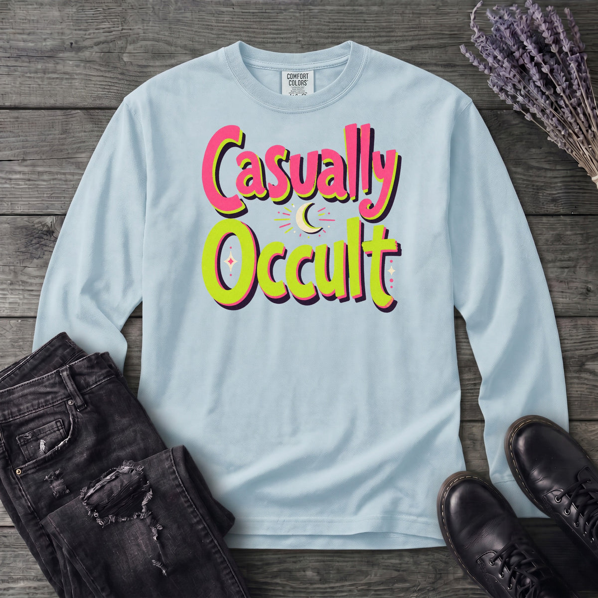 Bright Casually Occult Long Sleeve T-Shirt