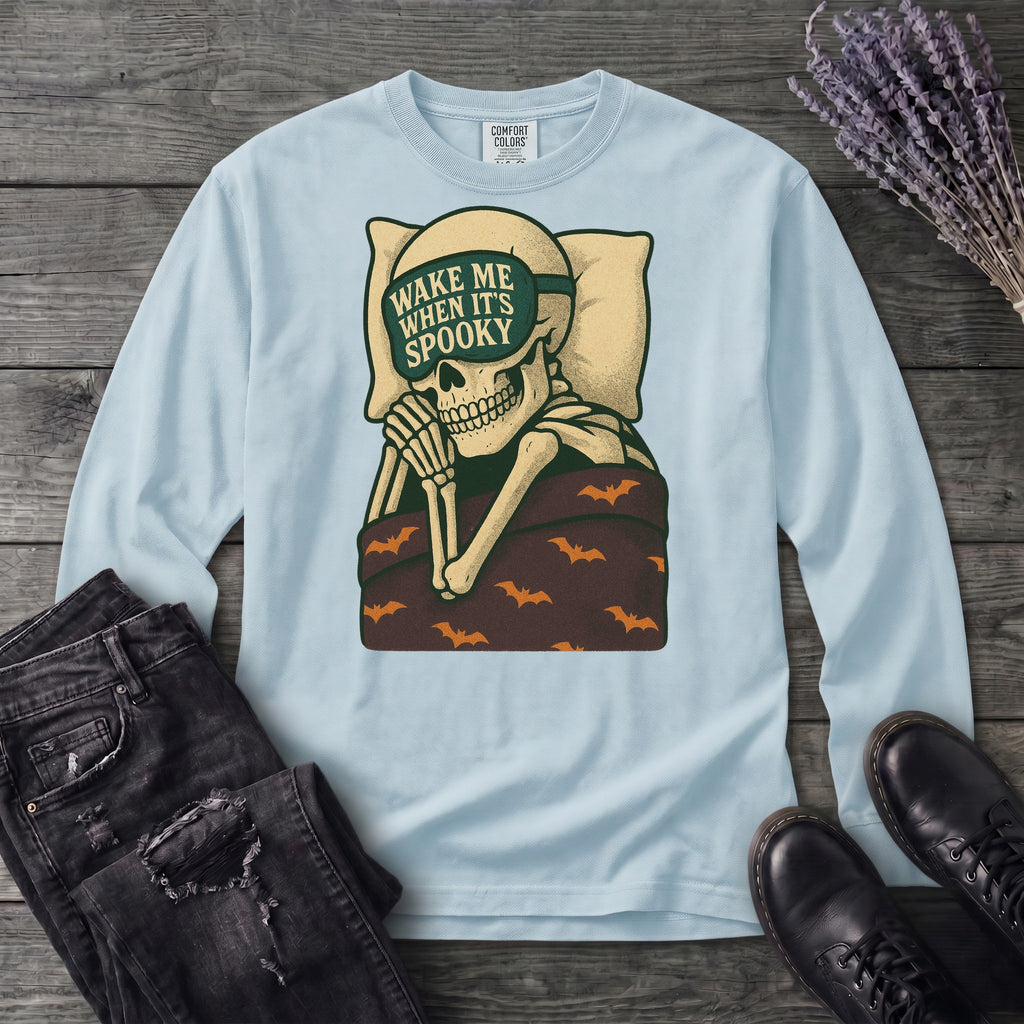 Wake Me When It's Spooky Long Sleeve T-Shirt