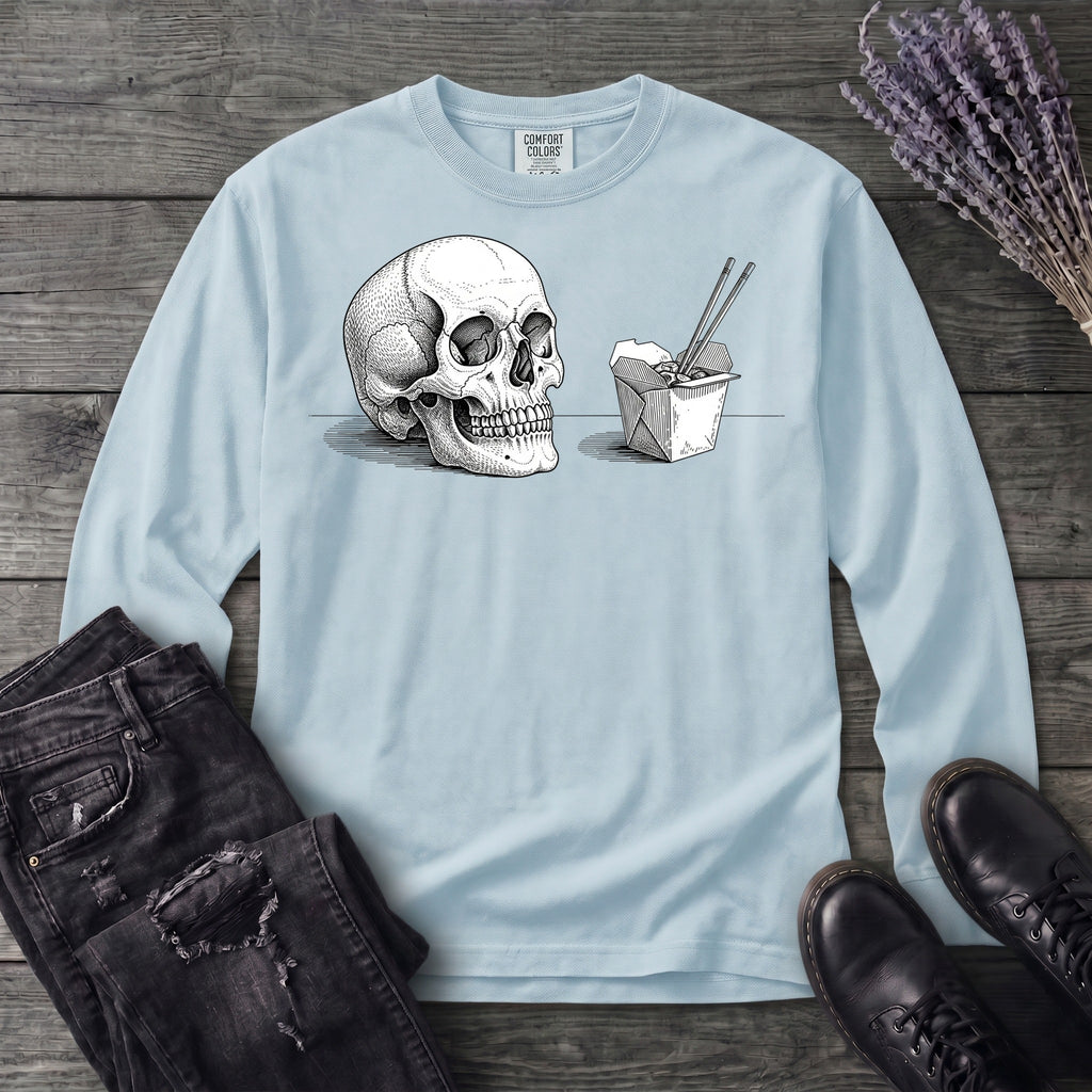 Skull Noodles Long Sleeve T-Shirt