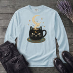 Celestial Cat Coffee Long Sleeve T-Shirt