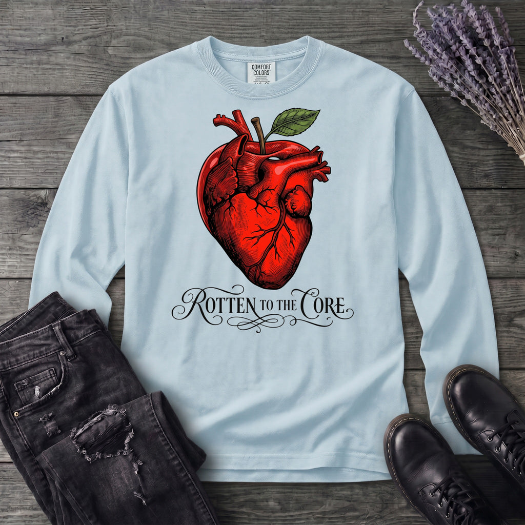 Rotten To The Core Anatomical Apple Long Sleeve T-Shirt