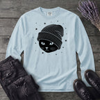 black_cat_beanie Long Sleeve T-Shirt