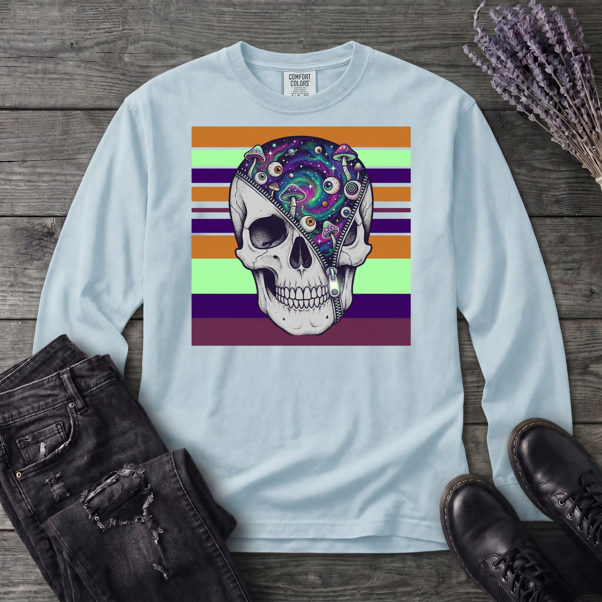 unzip your mind Long Sleeve T-Shirt