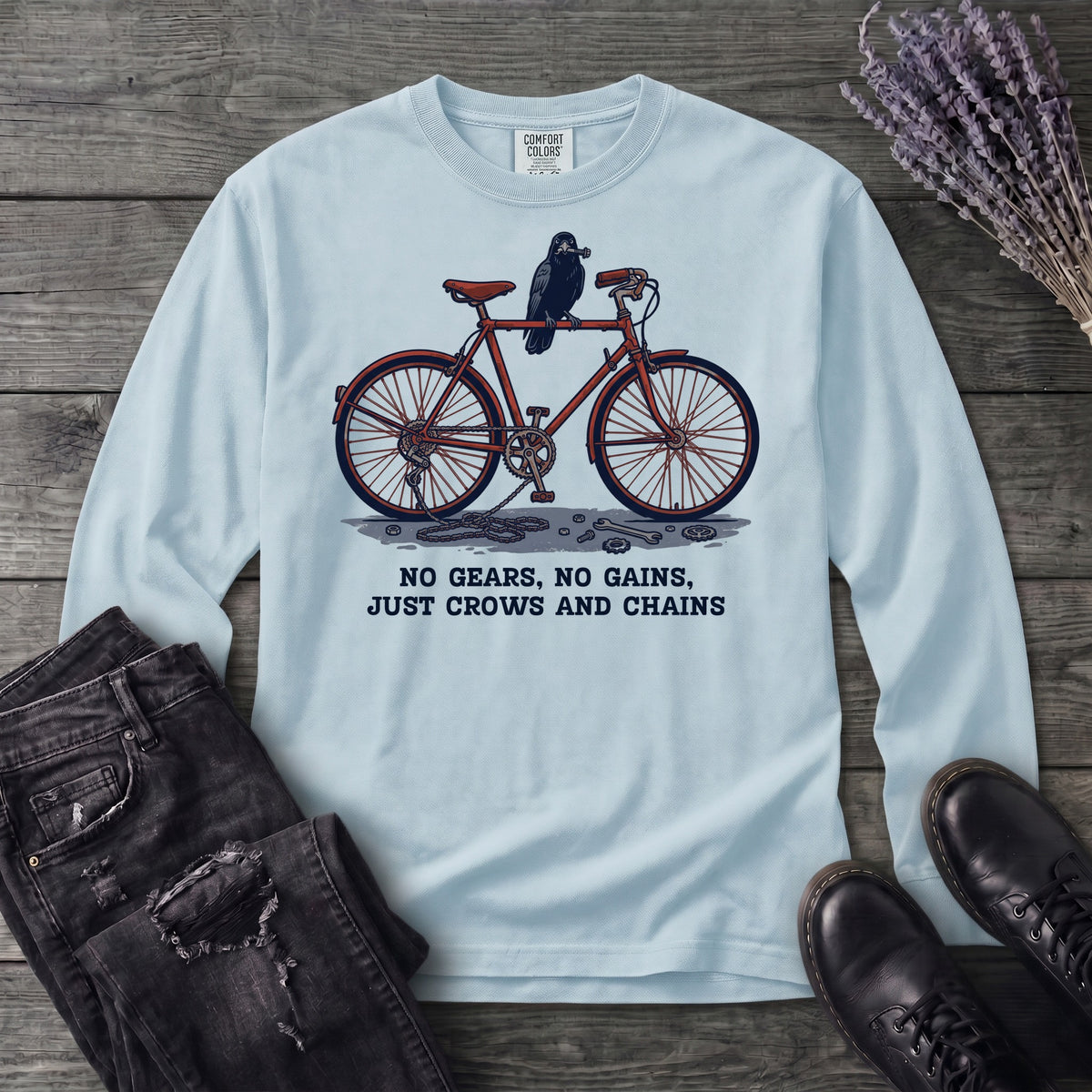 No Gears No Gains Long Sleeve T-Shirt