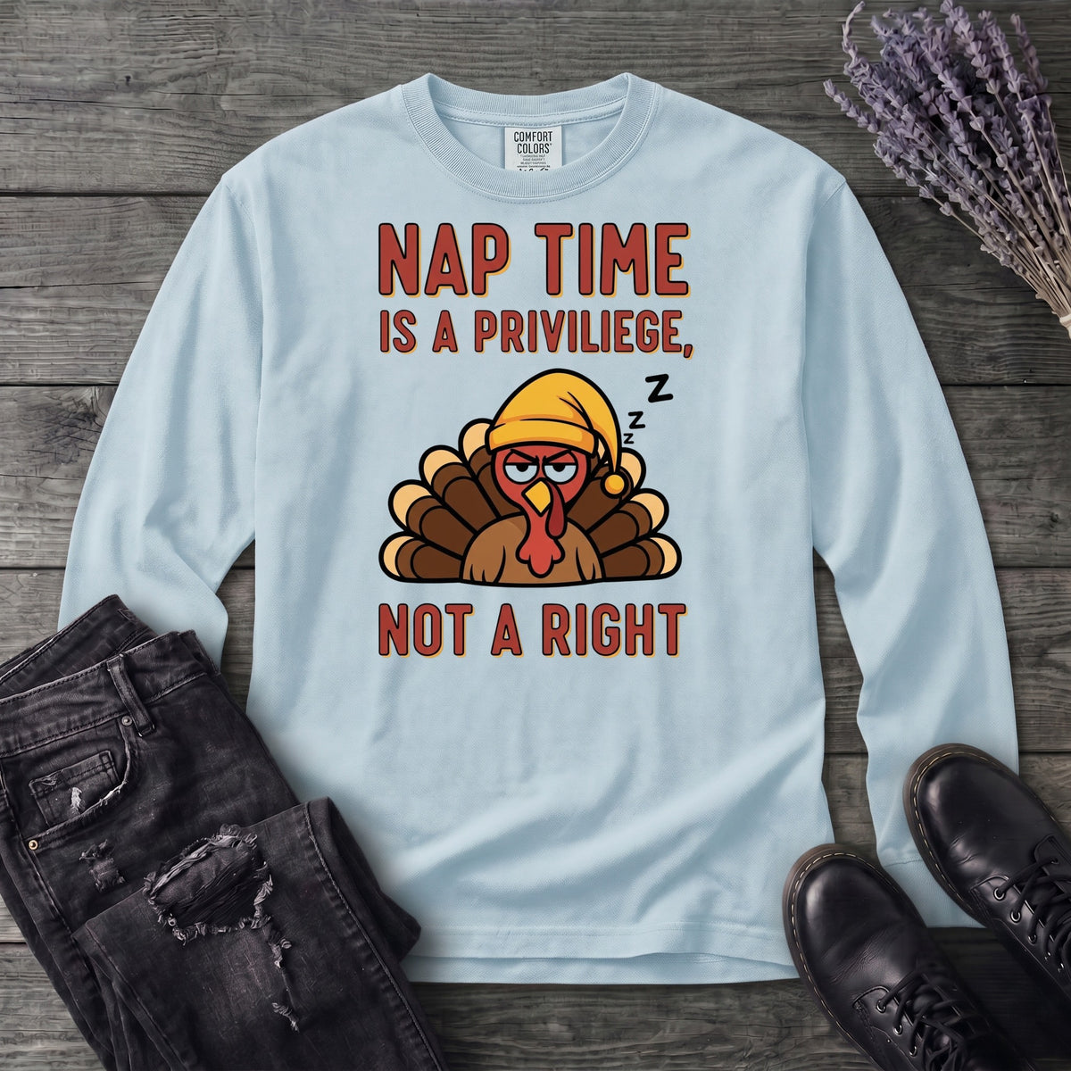 Nap Time Long Sleeve T-Shirt