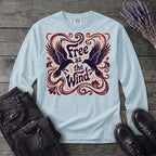 Free As The Wind Crows Long Sleeve T-Shirt
