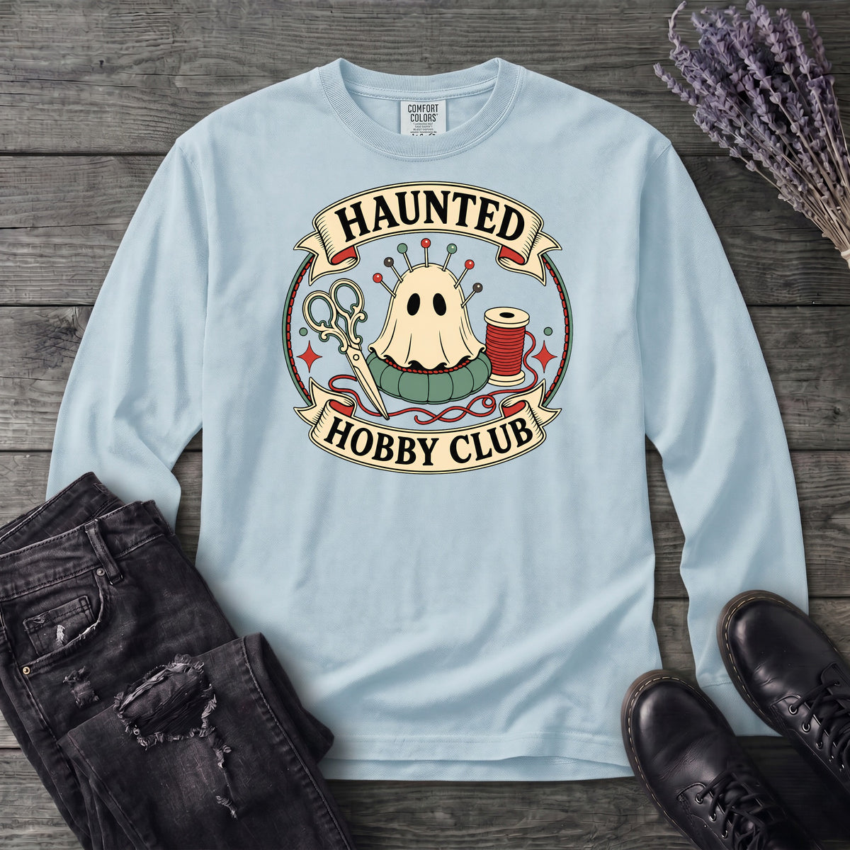 Haunted Hobby Club Long Sleeve T-Shirt