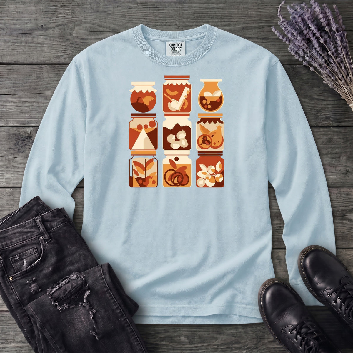 Jar Grid Long Sleeve T-Shirt
