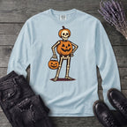Skeleton Jack O Lantern Costume Long Sleeve T-Shirt