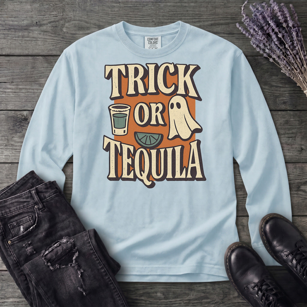 Trick-Or-Tequila Long Sleeve T-Shirt