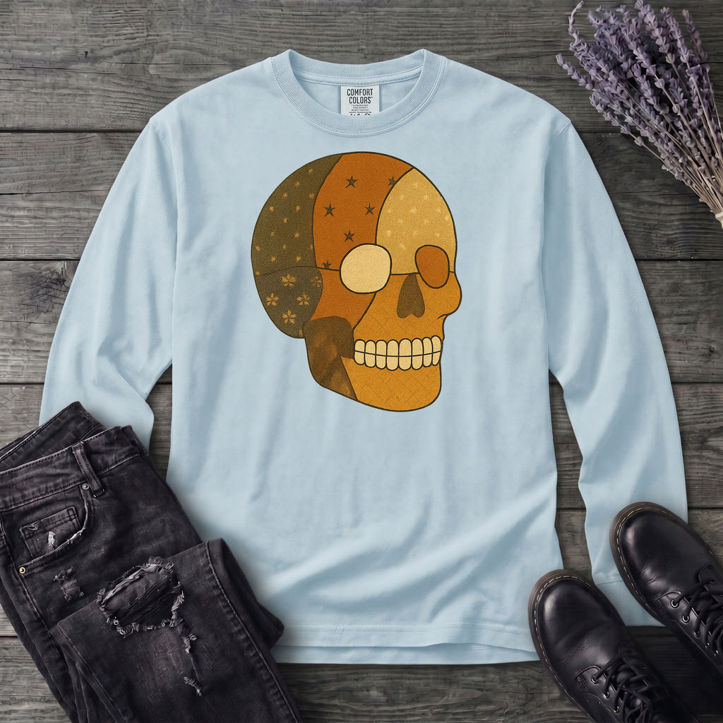 Patchwork Skull Long Sleeve T-Shirt