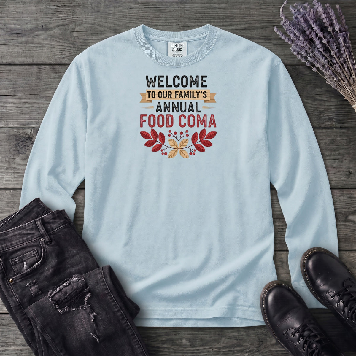 Food Coma Long Sleeve T-Shirt