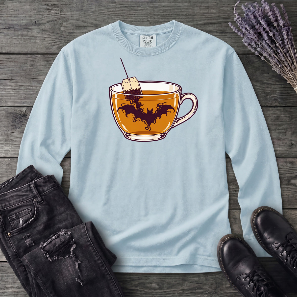 Bat-Tea Long Sleeve T-Shirt