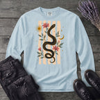 Serpent In Bloom Long Sleeve T-Shirt