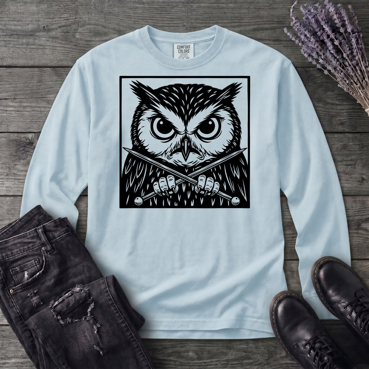 Owl Knitter Long Sleeve T-Shirt