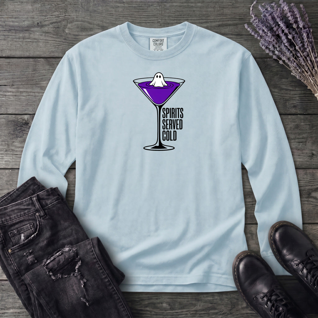 Spirits Served Cold Long Sleeve T-Shirt