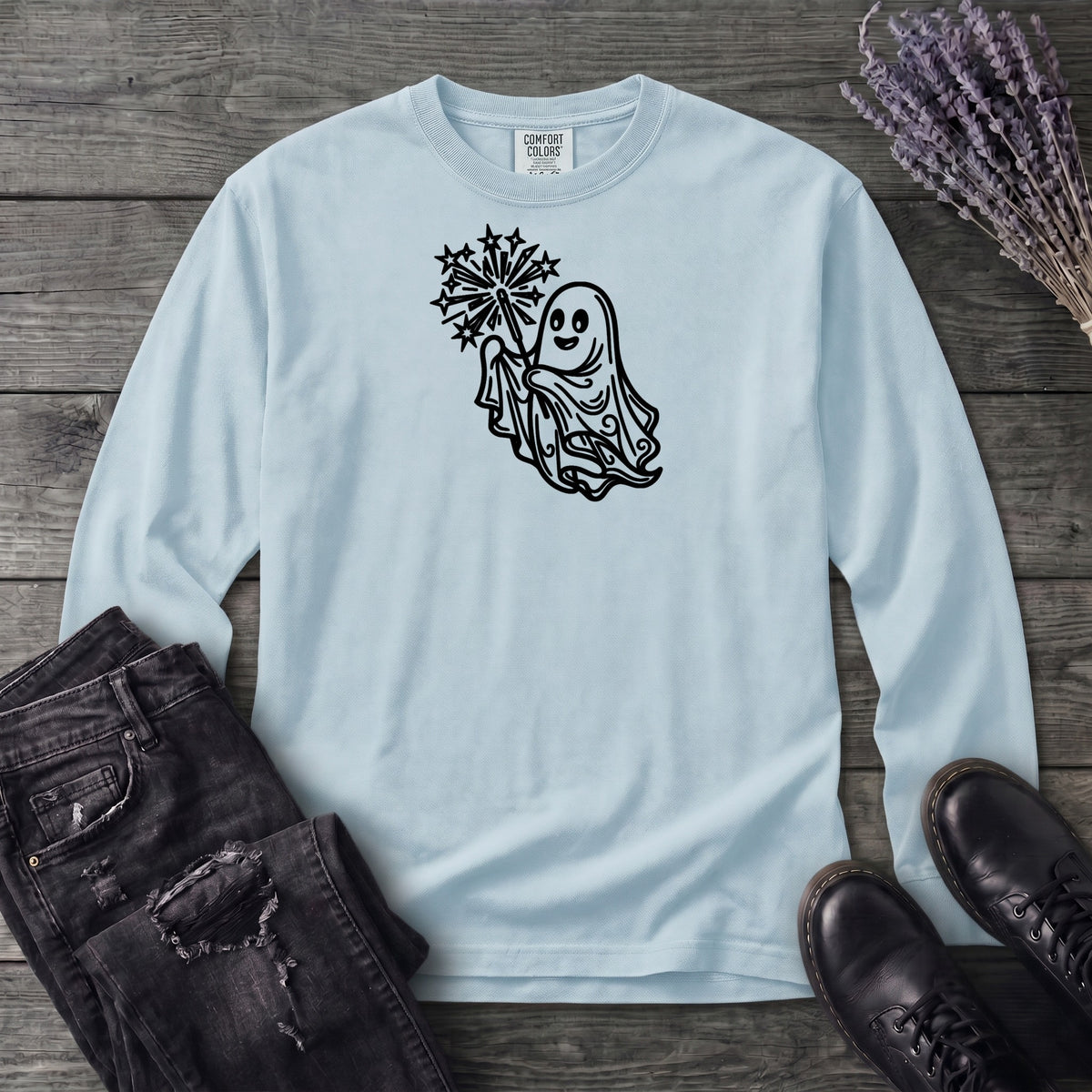 Ghost Sparkler Long Sleeve T-Shirt