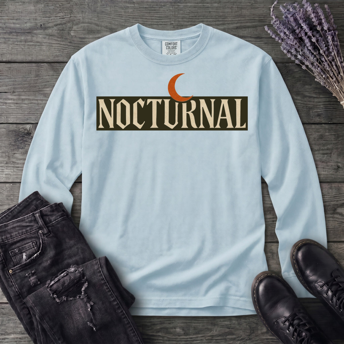 Nocturnal Moon Long Sleeve T-Shirt