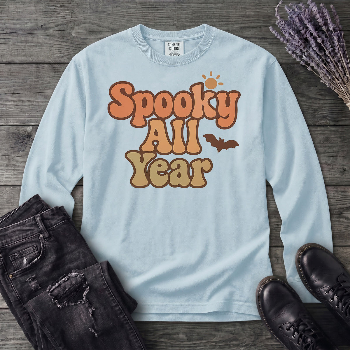Spooky All Year Long Sleeve T-Shirt