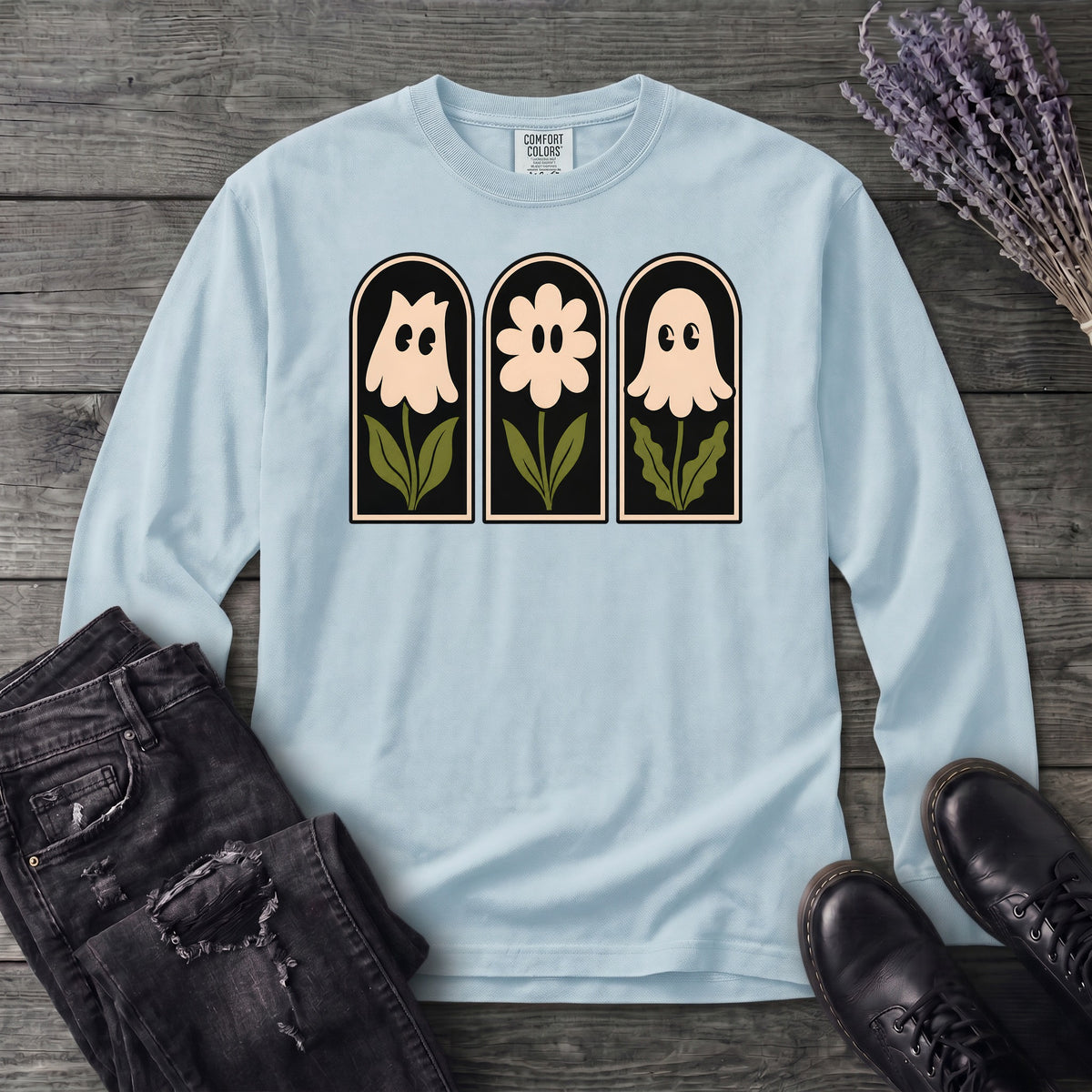Ghosts In Bloom Long Sleeve T-Shirt