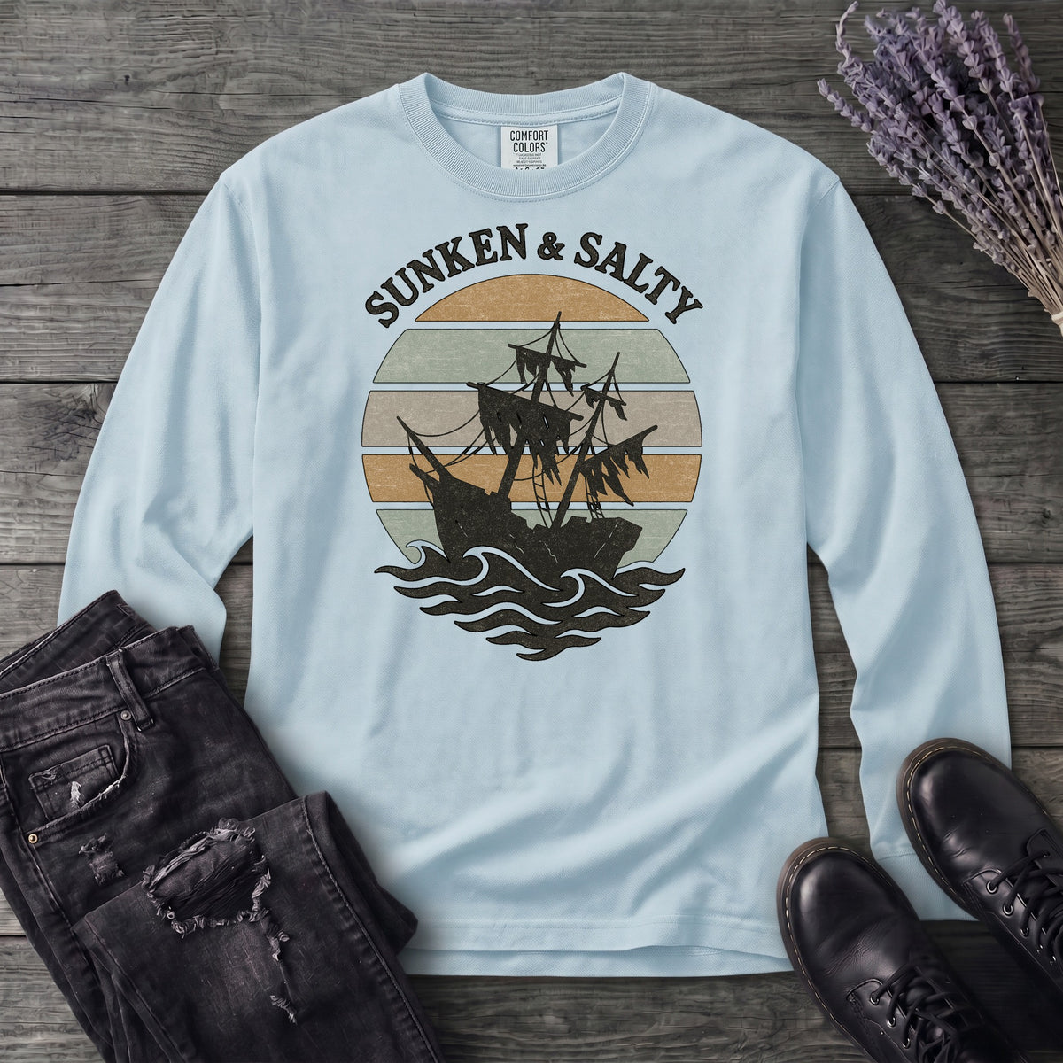 Sunken And Salty Long Sleeve T-Shirt