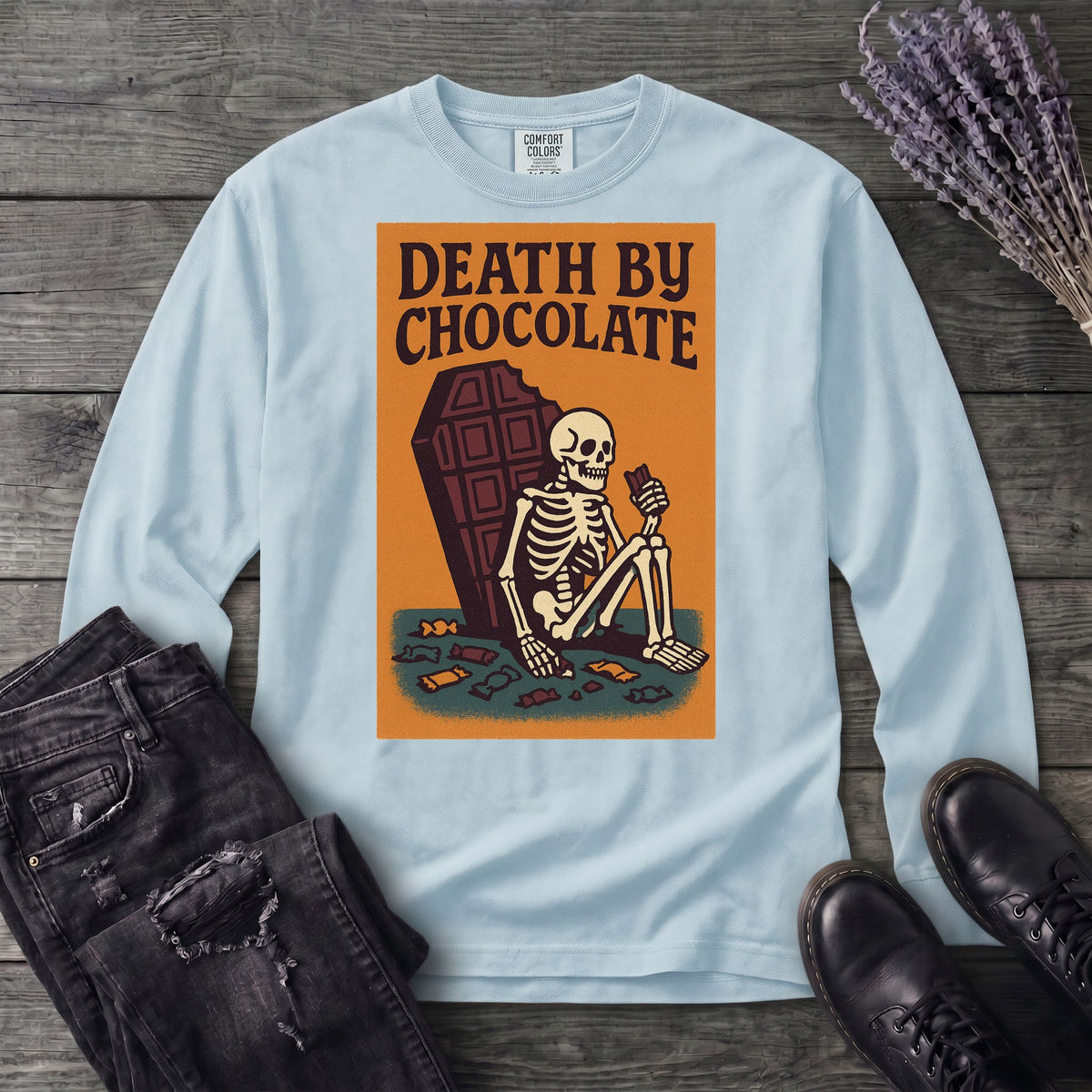 Death By Chocolate Long Sleeve T-Shirt