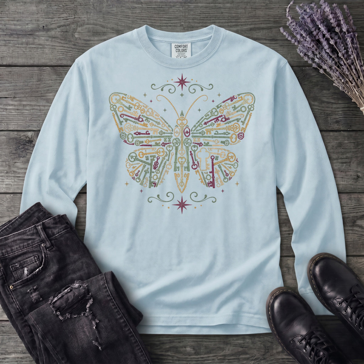 Butterfly Keys Long Sleeve T-Shirt