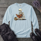 Skeleton Reading Long Sleeve T-Shirt