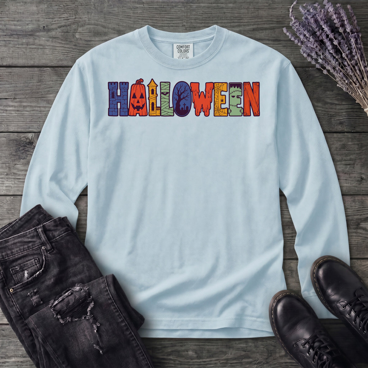 Halloween Icons Long Sleeve T-Shirt