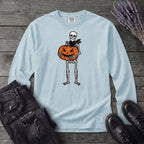 Skeleton Jack O Lantern Long Sleeve T-Shirt