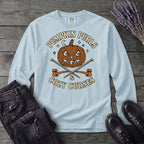 Pumpkin Purls And Cozy Curses Long Sleeve T-Shirt