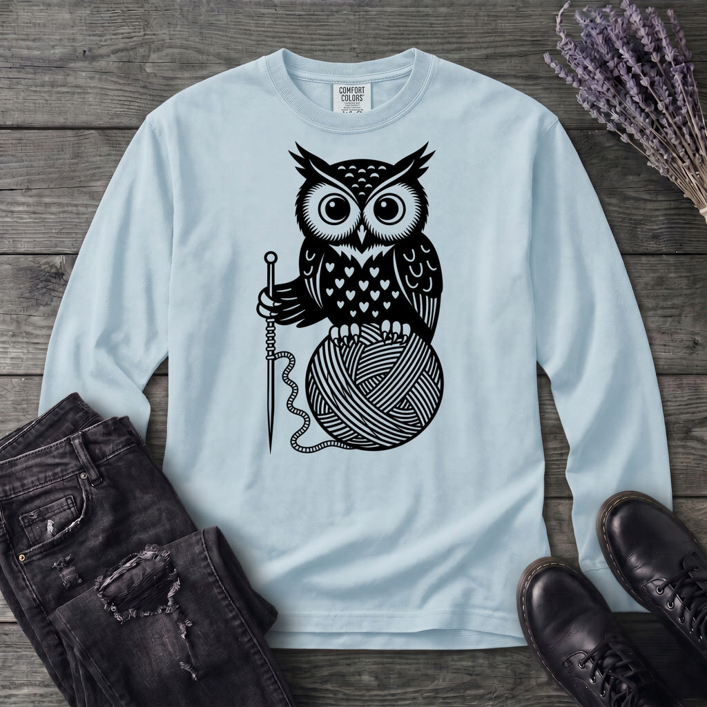 Owl And Yarn Long Sleeve T-Shirt