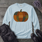 Patchwork Pumpkin Long Sleeve T-Shirt