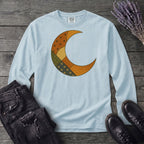 Patchwork Crescent Moon Long Sleeve T-Shirt
