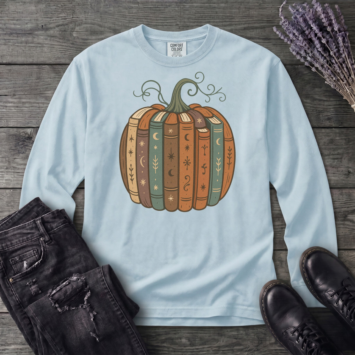 Pumpkin Books Long Sleeve T-Shirt