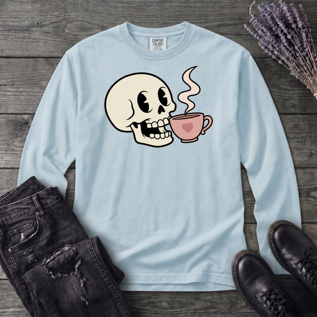 Skull Sip Long Sleeve T-Shirt