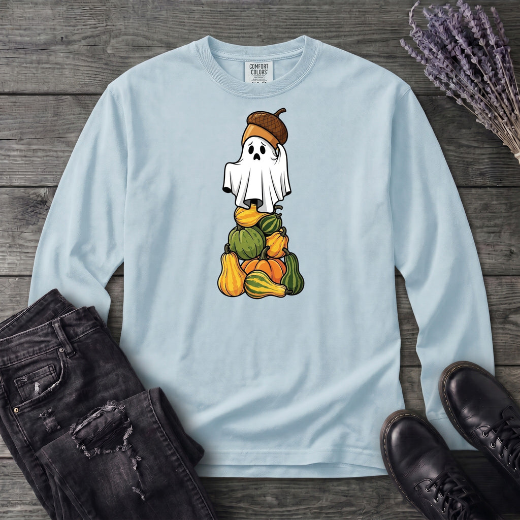 Stacked Squash Ghost Long Sleeve T-Shirt