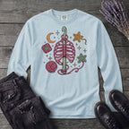 Ribbed Crochet Long Sleeve T-Shirt