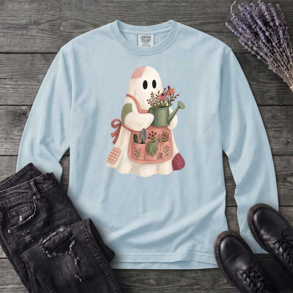 Patchwork Garden Ghost Long Sleeve T-Shirt