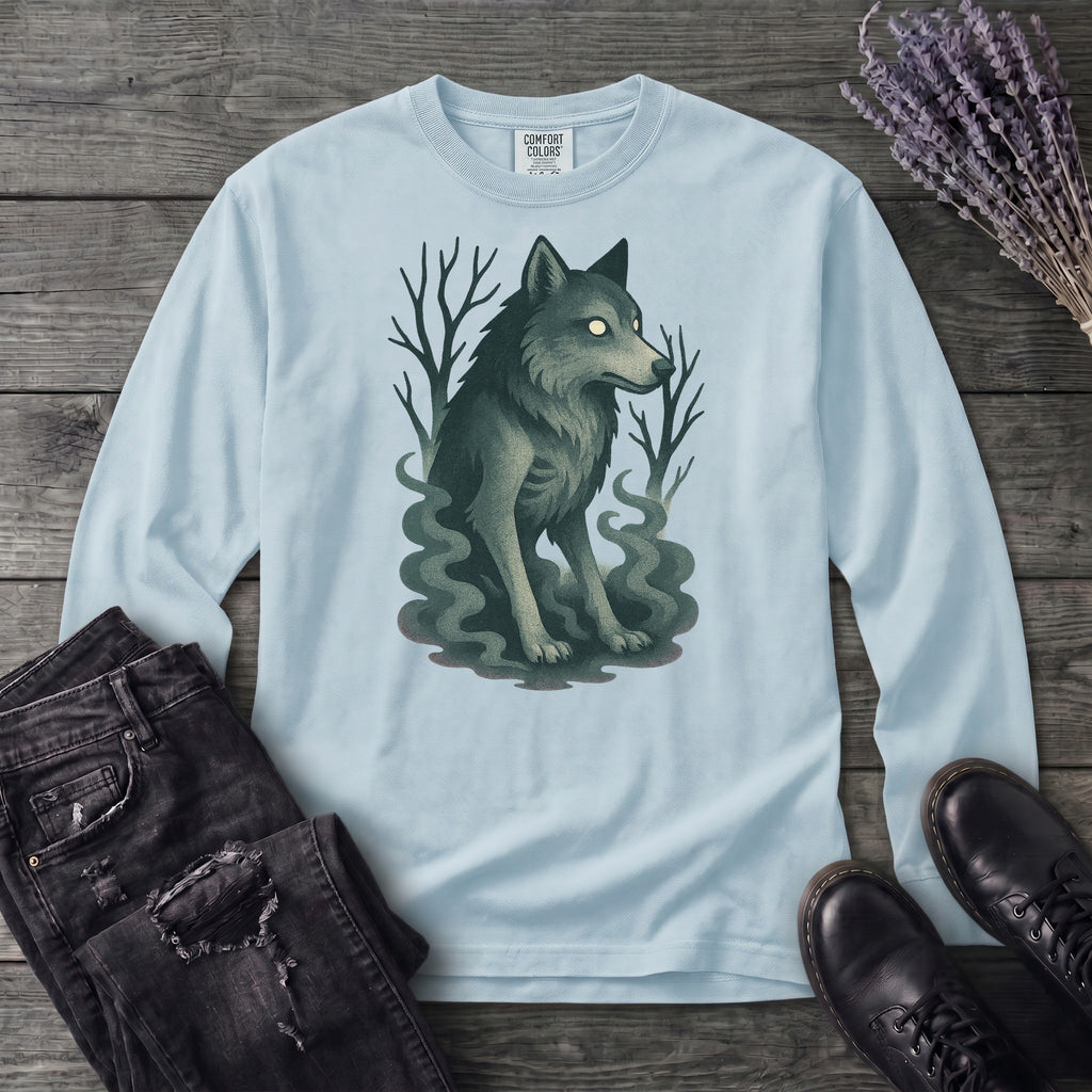 Woodland Spirits Wolf Long Sleeve T-Shirt