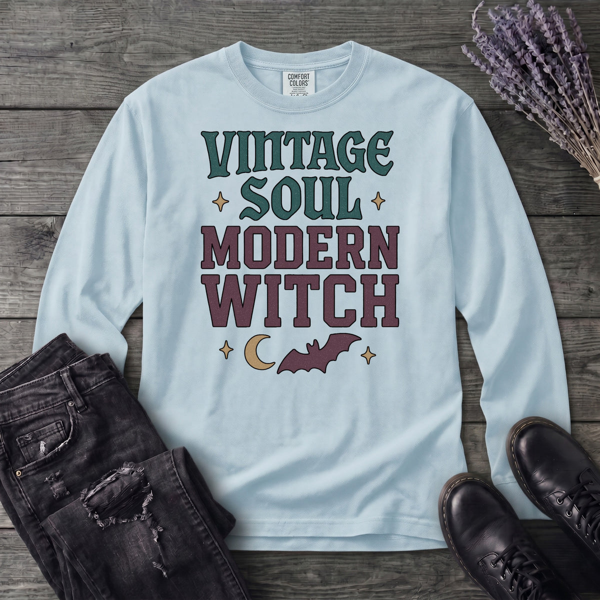 Vintage Soul Modern Witch Long Sleeve T-Shirt