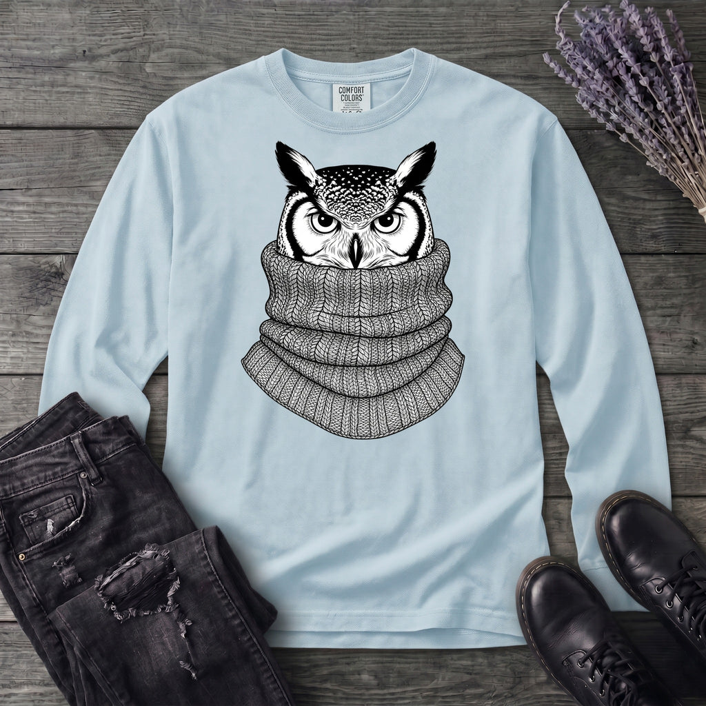 Owl In Cowl Long Sleeve T-Shirt