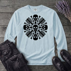 skeleton mandala Long Sleeve T-Shirt