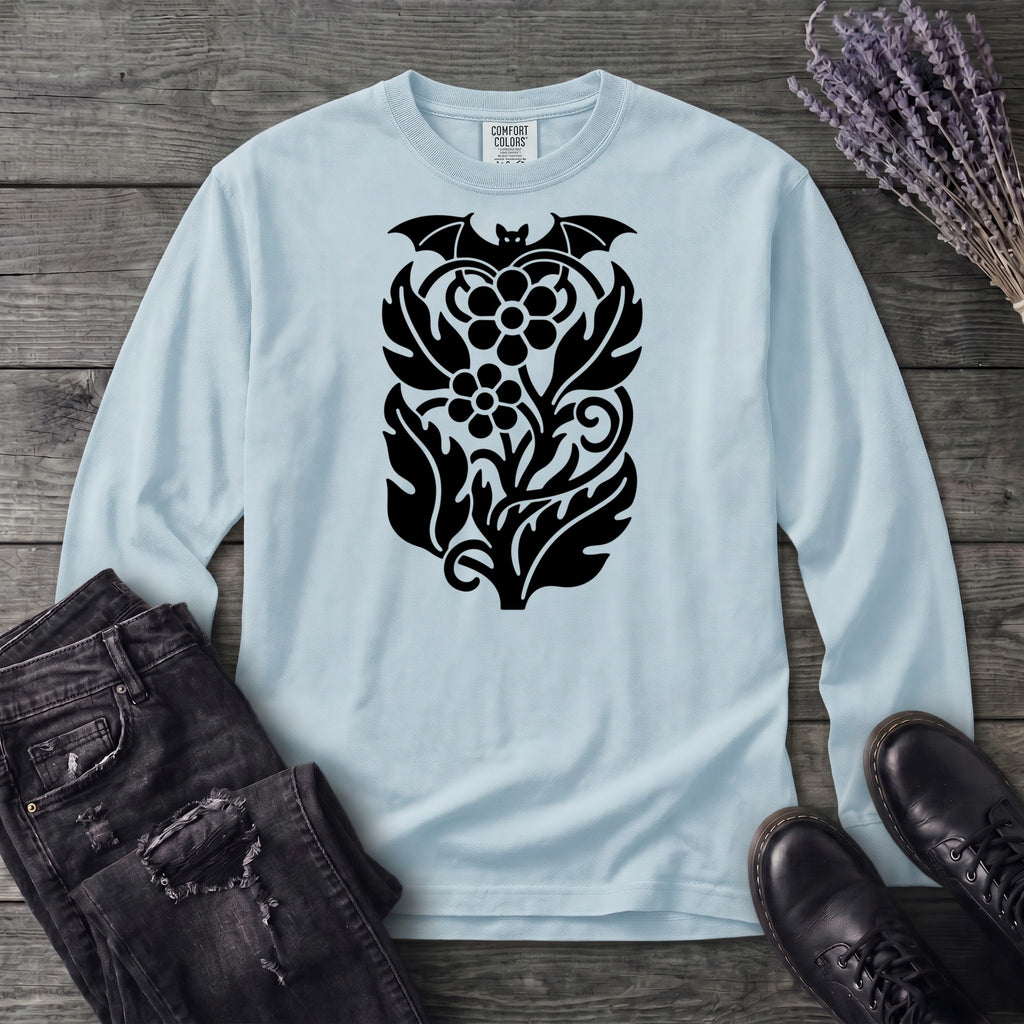 bat night garden Long Sleeve T-Shirt