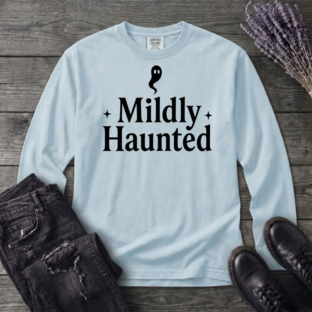 Mildly Haunted Long Sleeve T-Shirt