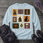 Halloween Stamps Collage Long Sleeve T-Shirt
